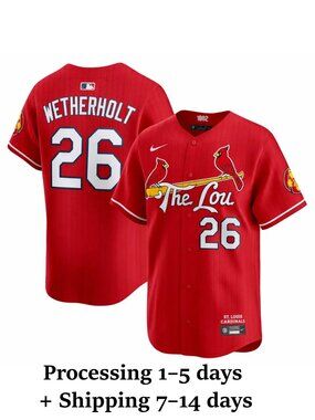 Mens Youths Select JJ Wetherholt Red Jersey Stitched